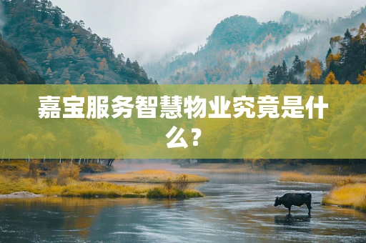 嘉宝服务智慧物业究竟是什么？