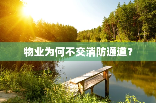 物业为何不交消防通道？