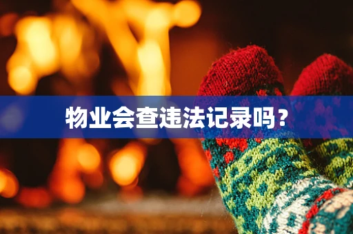 物业会查违法记录吗？
