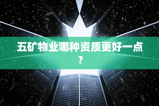 五矿物业哪种资质更好一点？