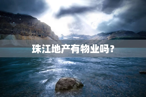 珠江地产有物业吗？