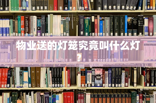 物业送的灯笼究竟叫什么灯？