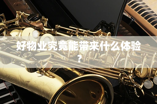 好物业究竟能带来什么体验？