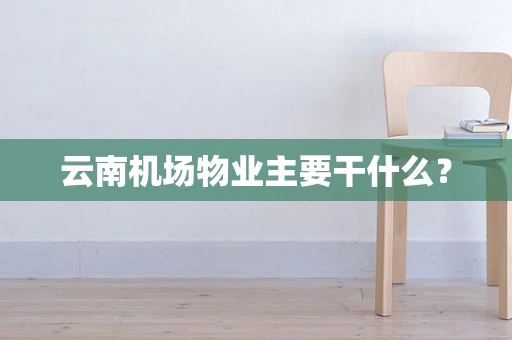 云南机场物业主要干什么？
