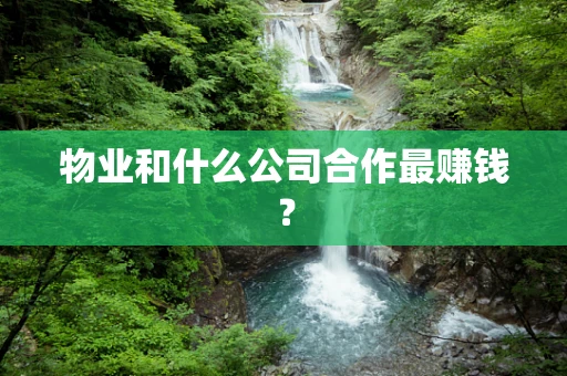 物业和什么公司合作最赚钱？