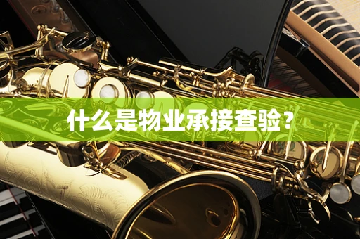 什么是物业承接查验？