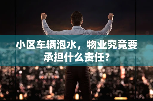小区车辆泡水，物业究竟要承担什么责任？