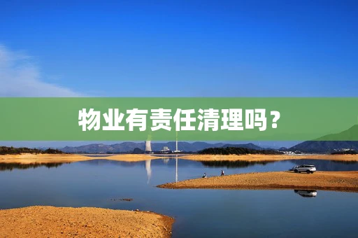 物业有责任清理吗？