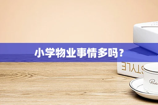 小学物业事情多吗？