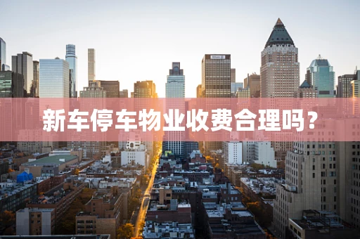 新车停车物业收费合理吗？