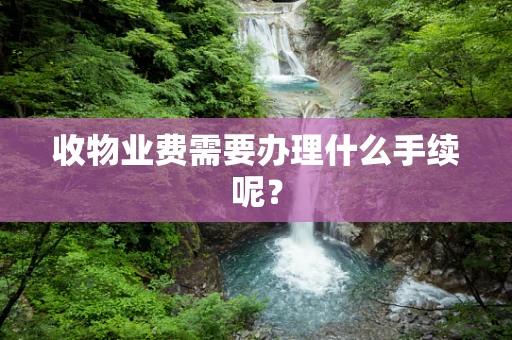 收物业费需要办理什么手续呢？