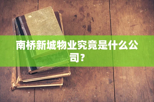 南桥新城物业究竟是什么公司？