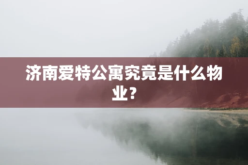 济南爱特公寓究竟是什么物业？