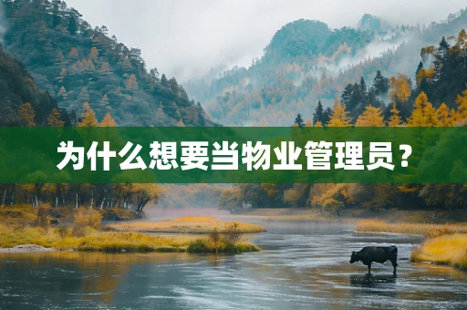 为什么想要当物业管理员？