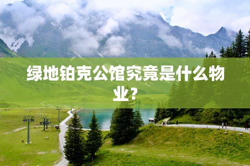 绿地铂克公馆究竟是什么物业？